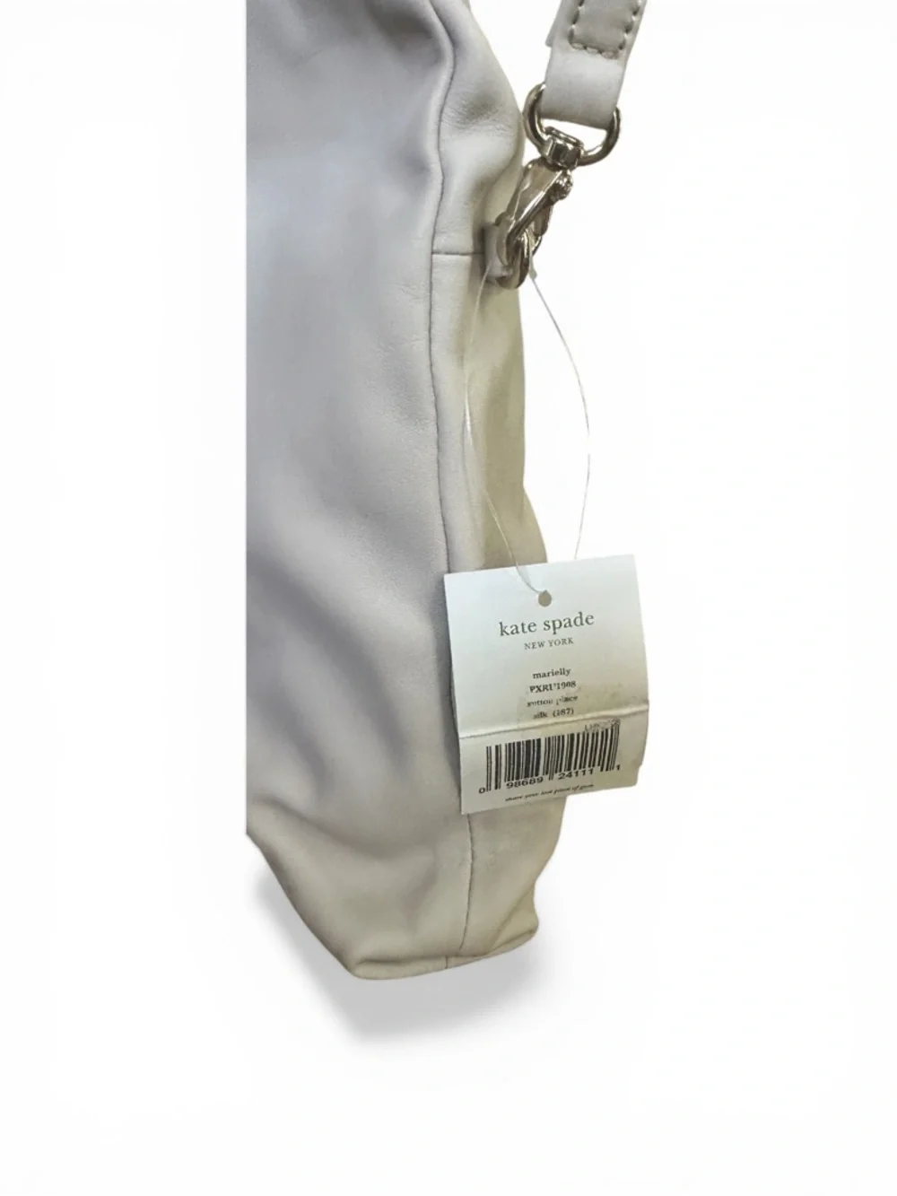 NWT Kate Spade Marielly Ivory Leather Convertible Tote Bag